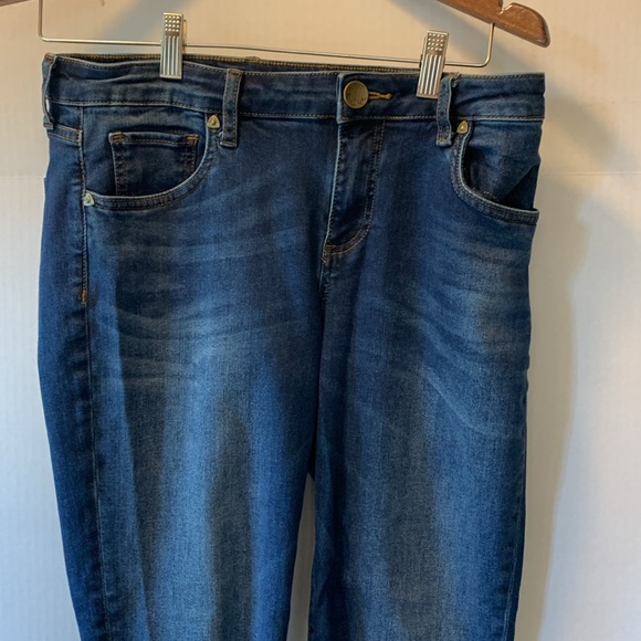 Kut From The Kloth Crop Straight Leg Women’s Blue Jeans Size 6 - Picture 7 of 11